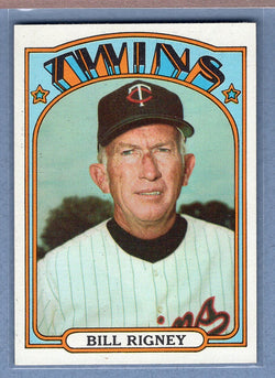 1972 Topps #389 Bill Rigney MG  EX   BL01