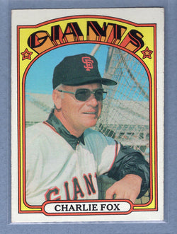 1972 Topps #129 Charlie Fox MG EX   GO311