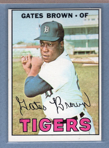 1967 Topps #134 Gates Brown (a) EX-MT   GO340