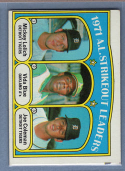 1972 Topps #96 AL Strikeout Leaders EX  GO500