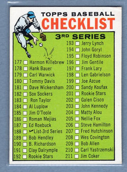 1964 Topps #188 Checklist 177-264 EX-MT  GO264