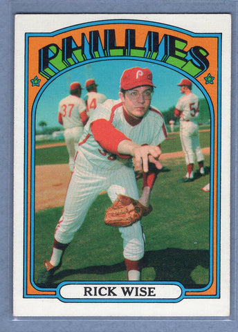 1972 Topps #43 Rick Wise (b) EX  GO315