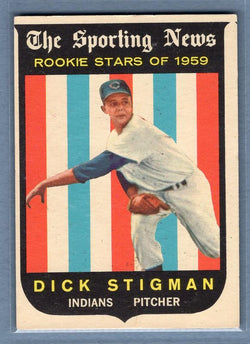 1959 Topps #142 Dick Stigman VG-EX    Set Break A