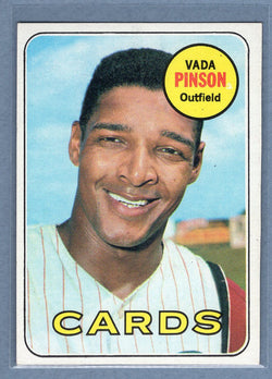1969 Topps #160 Vada Pinson (c) EX-MT  GO265