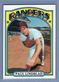 1972 Topps #396 Paul Lindblad  EX   BL01
