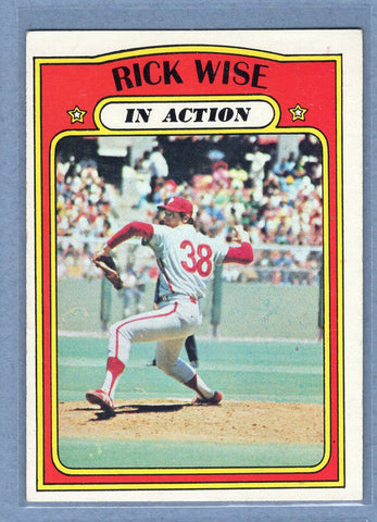 1972 Topps #44 Rick Wise IA (a) EX-MT  GO315