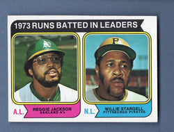 1974 Topps Baseball #203 RBI Leaders(Jackson, Stargell) NM-MT 003
