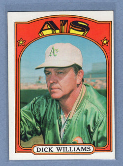 1972 Topps #137 Dick Williams MG EX-MT  GO483