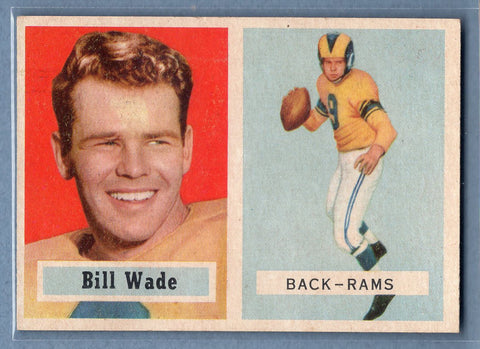 1957 Topps #34 Bill Wade (b) EX-MT  GO801