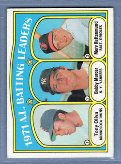 1972 Topps #86 AL Batting Leaders EX-MT   GO464