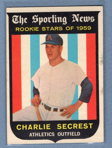 1959 Topps #140 Charlie Secrest (a) VG-EX   GO410