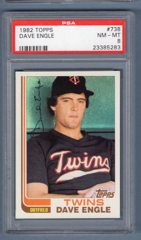 1982 Topps #738 Dave Engle PSA 9