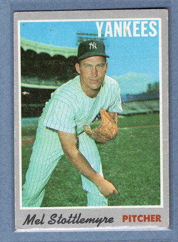 1970 Topps #100 Mel Stottlemyre  VG-EX  GO695