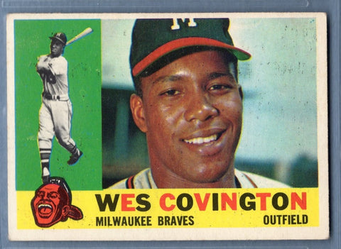 1960 Topps #158 Wes Covington VG Set Break 1