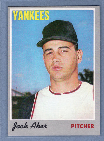 1970 Topps #43 Jack Aker  (b) VG-EX  GO900