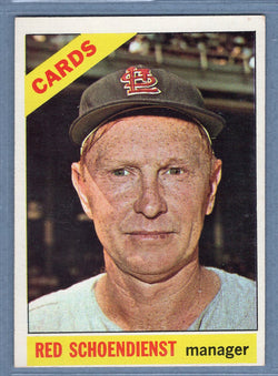 1966 Topps #76 Red Schoendienst (HOF) VG-EX  GO368