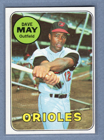 1969 Topps #113 Dave May EX-MT  GO477