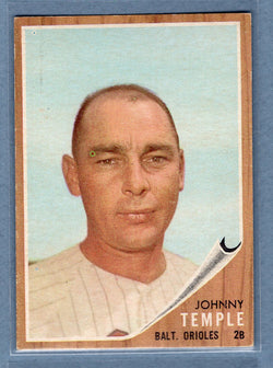 1962 Topps #34 Johnny Temple  EX  GO522