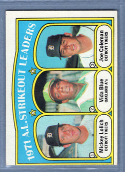 1972 Topps #96 AL Strikeout Leaders EX-MT   GO464