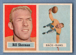 1957 Topps #58 Willard Sherman (Rams on front)  EX-MT  GO801