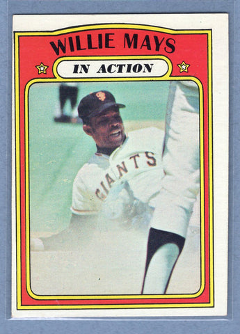 1972 Topps #50 Willie Mays IA  VG  GO315