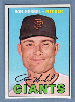 1967 Topps #156 Ron Herbel (st) VG   GO340