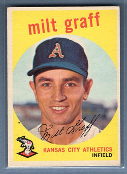 1959 Topps #182 Milt Graff Vg-EX    Set Break A