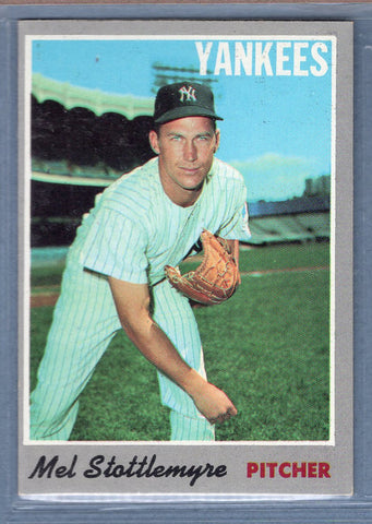 1970 Topps #100 Mel Stottlemyre  EX-MT  SB1