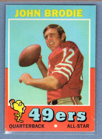 1971 Topps #100 John Brodie VG  GO260