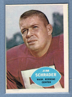 1960 Topps #128 Jim Schrader EX   GO35