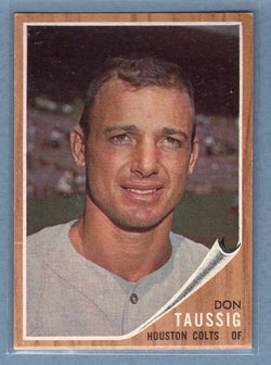 1962 Topps #44 Don Taussig  EX  GO522