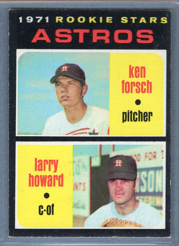 1971 Topps #102 Astros Rookies (Ken Forsch/Larry Howard)  EX  GO747