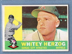 1960 Topps #92 Whitey Herzog (HOF) EX   GO550