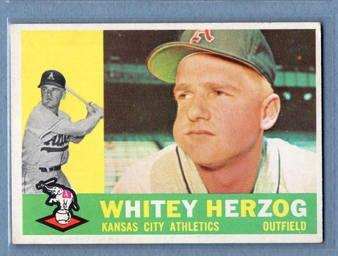 1960 Topps #92 Whitey Herzog (HOF) EX   GO550
