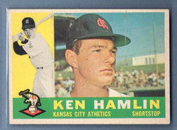 1960 Topps # 542 Ken Hamlin EX-MT High Grade Set Break