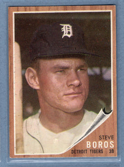 1962 Topps #62 Steve Boros  VG  GO522