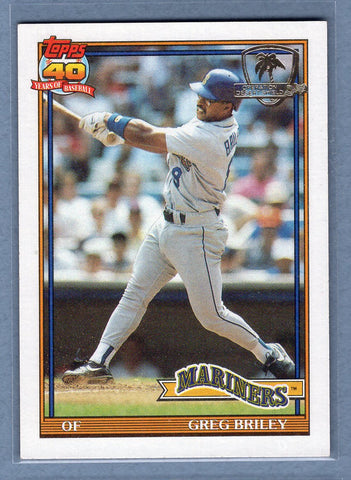 1991 Topps Desert Shield #133 Greg Briley  NM  GO625