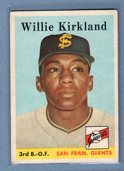 1958 Topps #128 Willie Kirkland  VG-EX  GO387