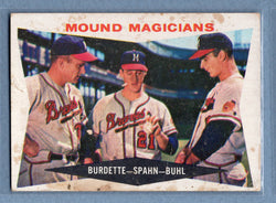 1960 Topps #230 Mound Magicians (Spahn) (st) (a) G-VG  GO257