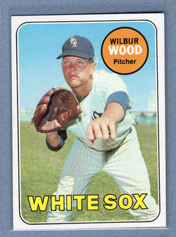 1969 Topps #123 Wilbur Wood EX-MT  GO477
