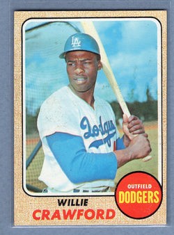 1968 Topps #417 Willie Crawford (st) (a) VG  GO180