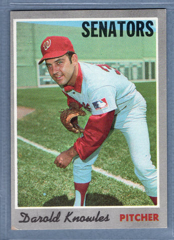 1970 Topps #106 Darold Knowles  EX  SB2