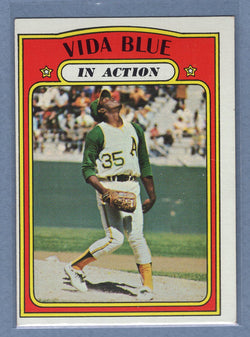 1972 Topps #170 Vida Blue IA EX-MT  GO483