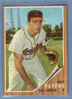 1962 Topps #75 Milt Pappas (st) VG  GO522