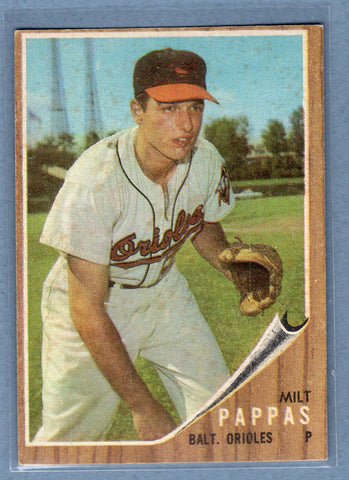 1962 Topps #75 Milt Pappas (st) VG  GO522