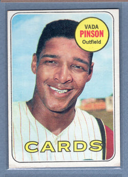 1969 Topps #160 Vada Pinson EX  GO350