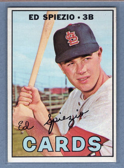 1967 Topps #128 Ed Spiezio (Lettering All There) EX  GO360