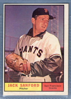 1961 Topps #258 Jack Sanford(c) VG-EX   GO417