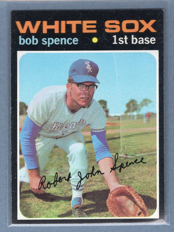 1971 Topps #186 Bob Spence  (d) EX-MT  GO775