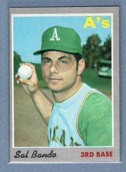 1970 Topps #120 Sal Bando  G-VG  GO695